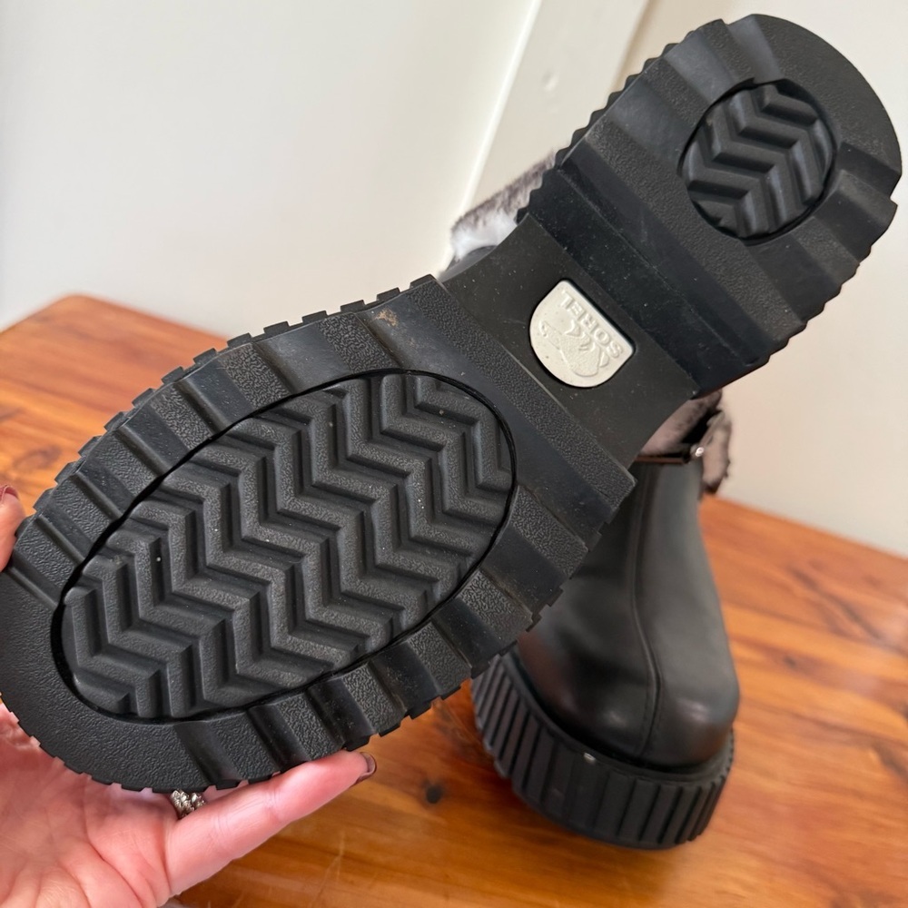 Sorel Ona Ave Slingback Black Mules - Picture 6 of 9